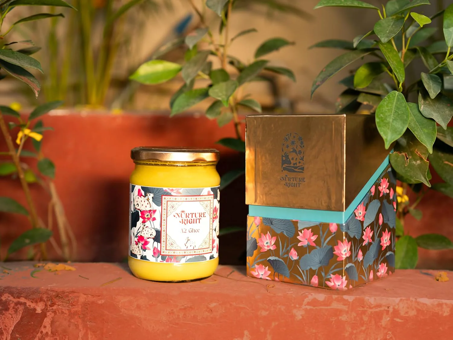 100% Natural A2 Desi Gir Cow Ghee By Nurture Right | Nourishing, Natural & Healthy Desi Ghee Perfect For Bakes Cookies | (500ml) 16.9 Ounce | Jar Pack - Image 2