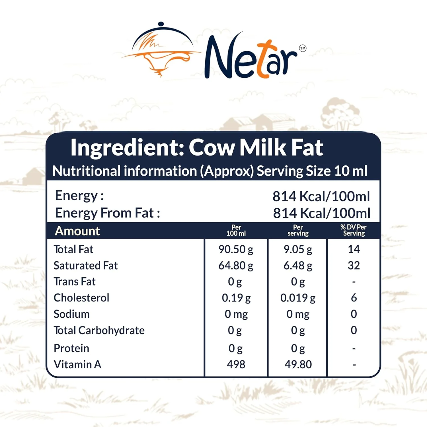 100% Natural A2 Gir Cow Ghee By Netar | Rich In Vitamins A & E Healthy Desi Ghee For Sweets | (5 Litr) 169.0 Ounce | Tin Container - Image 4
