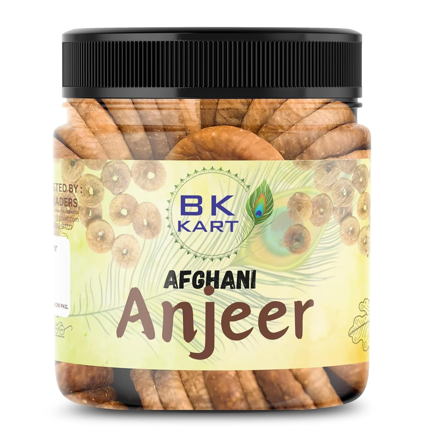 100% Natural Afghani Anjeer Dried Figs By Bk Kart 250gm, | Vitamins & Minerals Natural Sweetness Healthy dry fruits for Diet | 8.8 Ounce