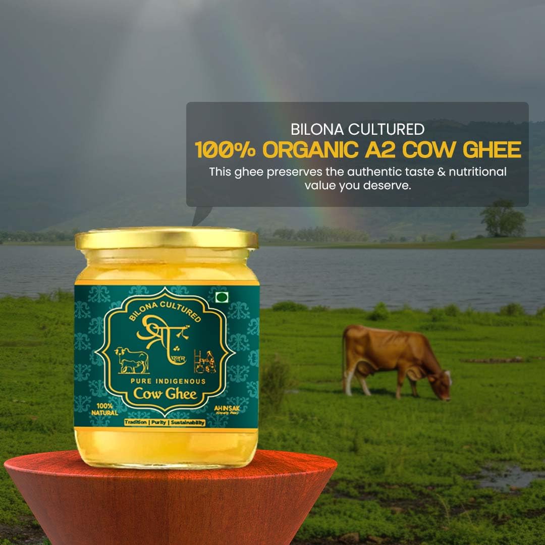 100% Natural Bilona Cultured Indigenous Cow Ghee By Shree Ghritam | Good Source Of Healthy & Nutritious Desi Cow Ghee For Brain Health | (1 Litre) 33.8 Ounce | Jar Pack - Image 5