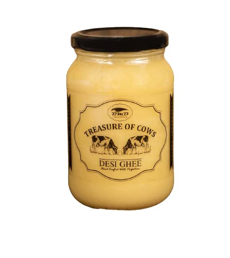 100% Natural Desi Cow Ghee By BMD | Healthy & Traditionally Prepared Curd-Churned Ghee Good For Rotis | (500ml) 16.9 Ounce | Jar Pack - Image 2