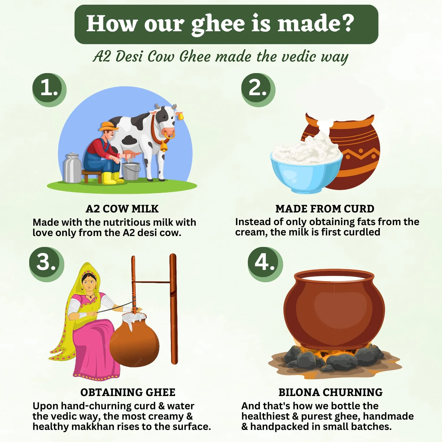 100% Pure A2 Cow Ghee By Das Organic Farm | Rich In Nutrients & Flavor Desi Ghee Supports Muscle Growth | (1 Litr) 33.8 Ounce | Jar Pack - Image 4