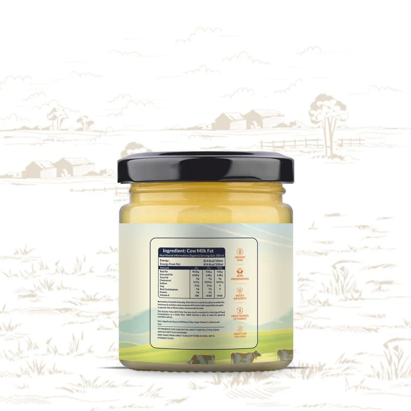100% Pure A2 Gir Cow Ghee By Netar | Rich In Vitamins A, E Healthy Desi Danedar Ghee | 700ml (100ml * 7) 23.6 Ounce | Jar Pack - Image 3