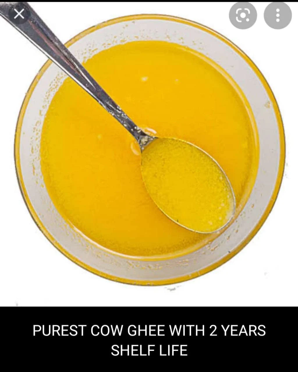 100% Pure Desi Ghee By Golden Dairy And Sweets | High In Nutritious & Healthy Pure Desi Ghee Perfect For Improves Strength | (500ml) 16.9 Ounce | Jar Pack - Image 2