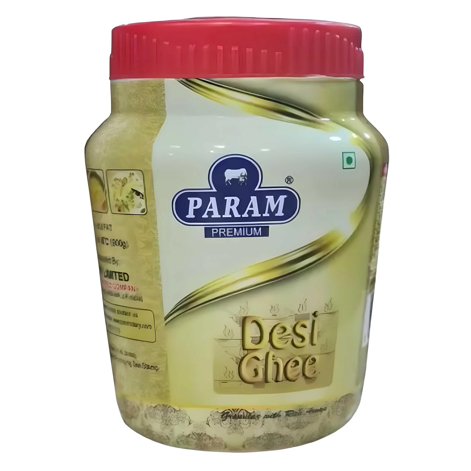 100% Pure Desi Ghee By Param Premium | Naturally Desi Ghee With Rich Aroma For Perfect For Havan & Puja | (500ml) 16.9 Ounce | Jar Pack