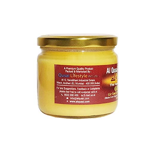 100% Pure Gir Cow'S Pure Desi Ghee By Al Qusai | Good Source Of Energy & Nutrients Healthy Desi Ghee Perfect For Parathe | (250ml) 8.4 Ounce | Jar Pack - Image 2