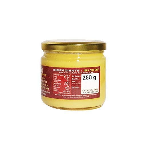 100% Pure Gir Cow'S Pure Desi Ghee By Al Qusai | Good Source Of Energy & Nutrients Healthy Desi Ghee Perfect For Parathe | (250ml) 8.4 Ounce | Jar Pack - Image 3