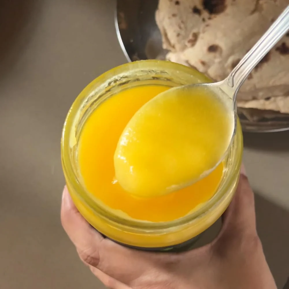 100% Pure Pahadi Cow Ghee By The Pahadi Story | Rich In Nutrients & Strong Aroma Pure Pahadi Desi Ghee Good For Parathe | (135ml) 4.5 Ounce | Jar Pack - Image 2
