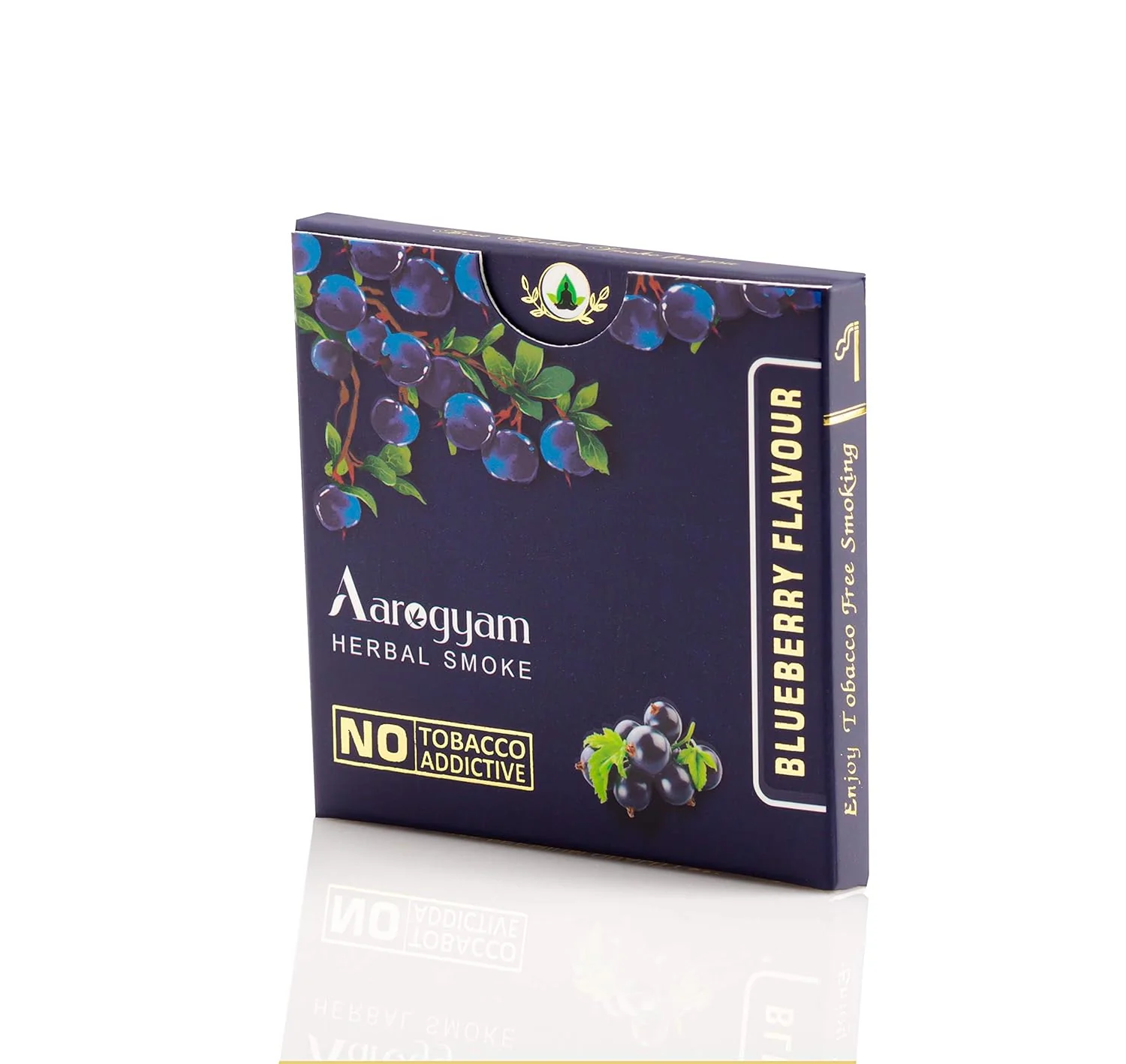 Aarogyam Herbals 100% Tobacco & Nicotine Free Cigarette For Relieve Stress & Mood Enhance Product For Smokers - 10 Sticks In Each Packet Blueberry Flavour, Pack Of 1 - Image 3