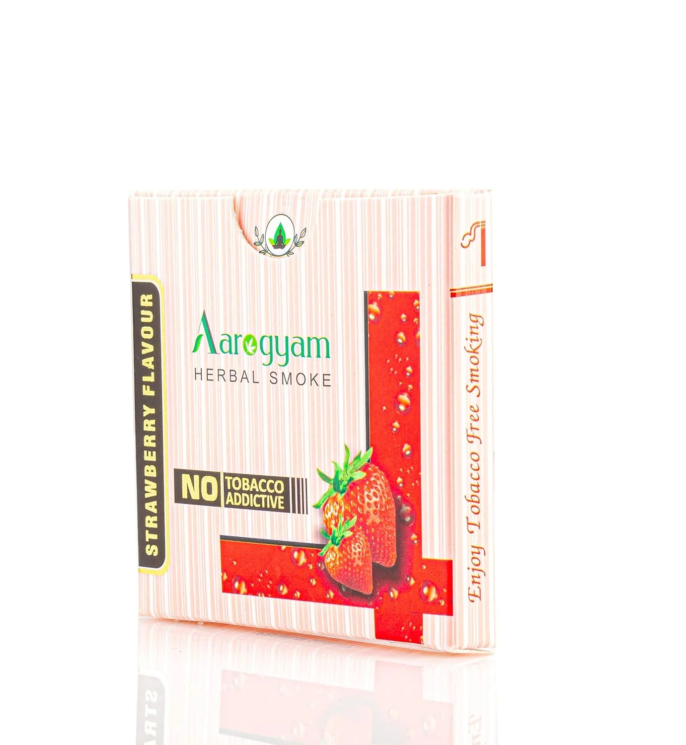 Aarogyam Herbals 100% Tobacco & Nicotine Free Flavoured Cigarette - 10 Sticks In Each Packet Strawberry Flavour 2 Packets - Image 2