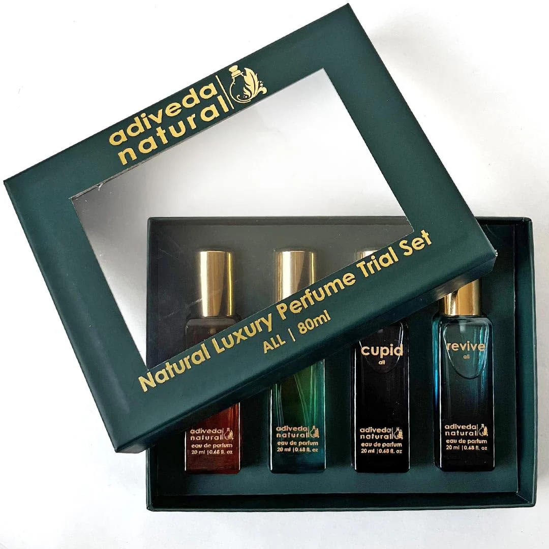 Adiveda Natural Eau De Parfum Gift Set Combo Of 4 Fragrances For Unisex 20ml 0.6 Fl.oz. | Ideal For Every Occasion - Image 7