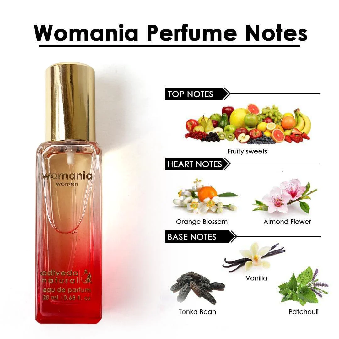 Adiveda Natural Eau De Parfum Gift Set Combo Of 4 Fragrances For Women Each 20ml 0.6 Fl.oz. - Image 3