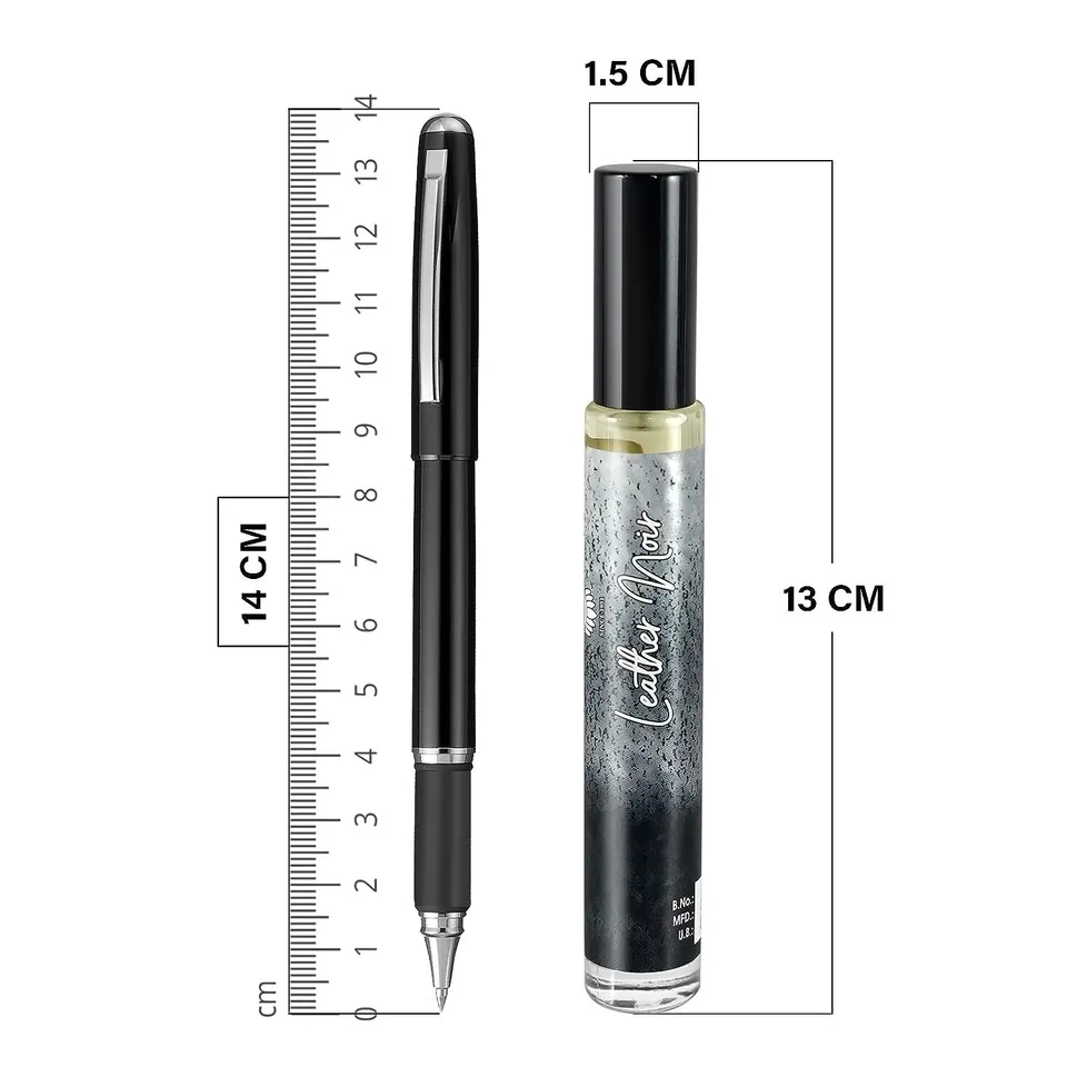 Ajmal Artisan Leather Noir Concentrated Perfume Roll-on 10ml 0.3 Fl.oz. | Gift For Men - Image 2