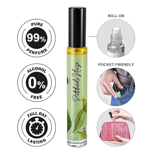 Ajmal Artisan Patchouli Haze Long-lasting Concentrated Perfume Roll-on 10ml 0.3 Fl.oz. | For Men & Women - Image 2