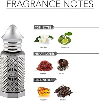 Ajmal Asher Concentrated Perfume 12ml 0.4 Fl.oz. & Khofooq Attar Gift Set 18ml 0.6 Fl.oz. | For Unisex Combo Of 2 - Image 5