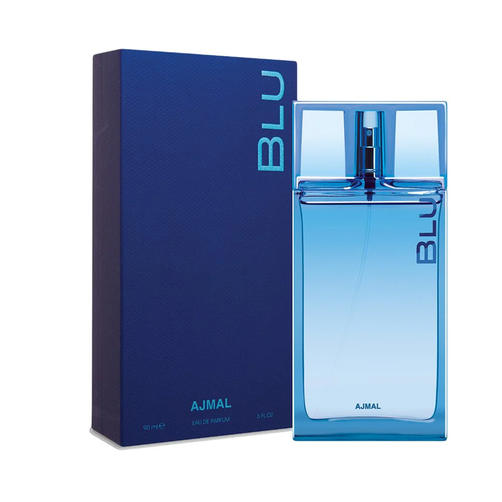 Ajmal Blu Eau De Parfum Spray 90ml 3.0 Fl.oz. Men Fragrance | Long Lasting Party Wear - Image 2