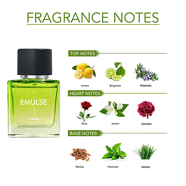 Ajmal Emulse Eau De Parfum 50ml 1.6 Fl.oz. & Prose Deodorant 150ml 5 Fl.oz. Casual Wear Gift For Men And Women | Pack Of 2 - Image 2