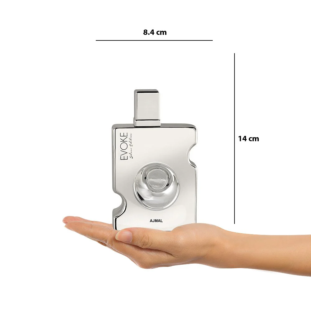 Ajmal Evoke Silver Edition Eau De Parfum 90ml 3.0 Fl.oz. Gift For Men | Long Lasting Spray - Image 3