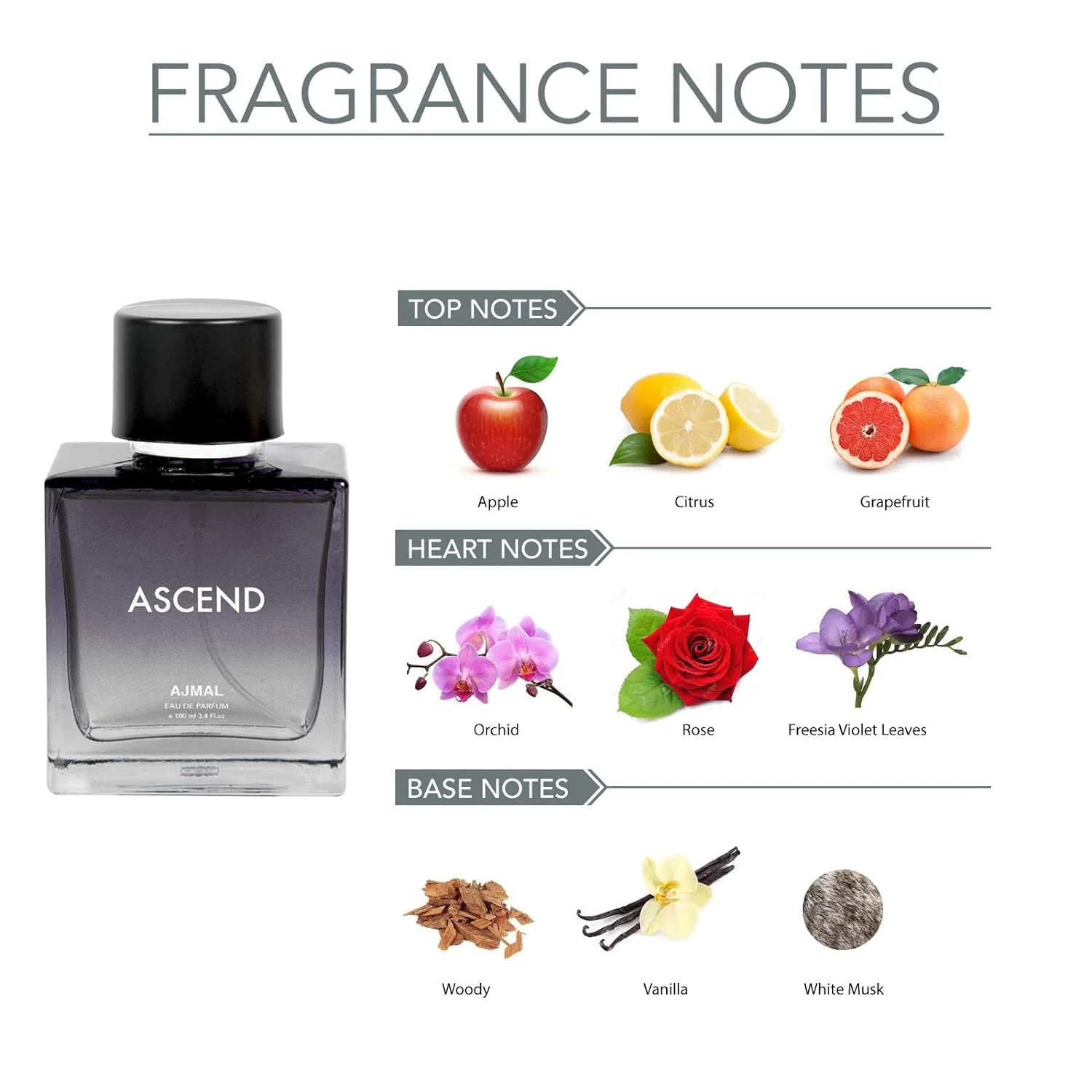 Ajmal Gift Set Of Ascend Eau De Parfum 100ml 3.4 Fl.oz. & Carbon Deodrants 200ml 6.7 Fl.oz. | For Men & Women - Image 2