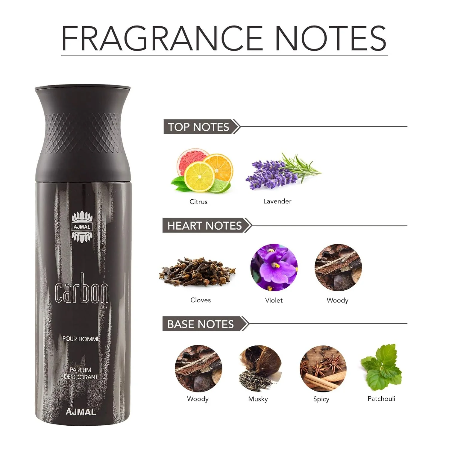 Ajmal Gift Set Of Ascend Eau De Parfum 100ml 3.4 Fl.oz. & Carbon Deodrants 200ml 6.7 Fl.oz. | For Men & Women - Image 3