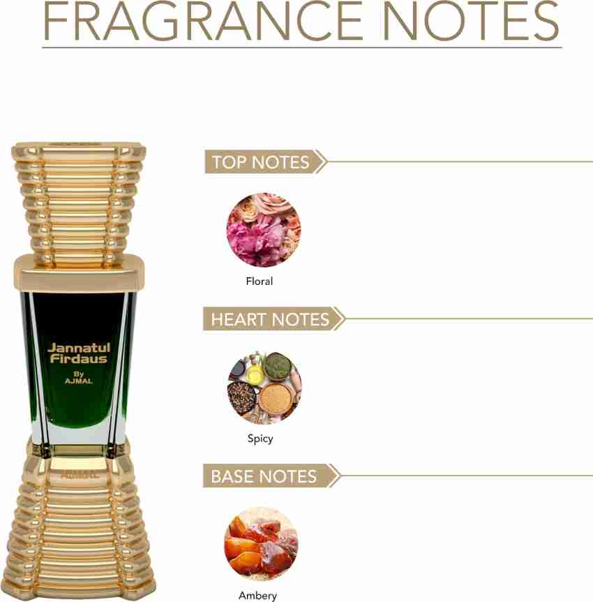 Ajmal Jannatul Firdaus Cp & Majmua Cp Citrus 10ml 0.3 Fl.oz. Alcohol-free Attar Each X2 For Unisex & Aretha Eau De Parfum 50ml 1.6 Fl.oz. | Combo Of 3 For Unisex - Image 3