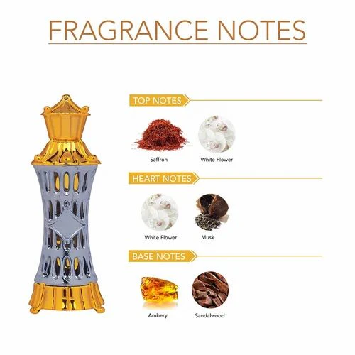 Ajmal Khofooq Concentrated Attar Perfume 18ml 0.6 Fl.oz. & Mizyaan Concentrated Attar Perfume 14ml 0.4 Fl.oz. | For Unisex | Pack Of 2 - Image 2