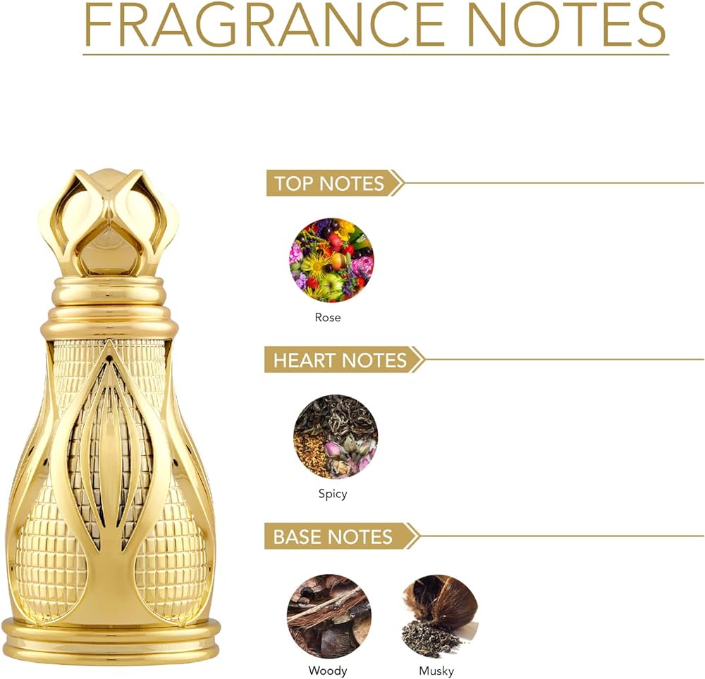 Ajmal Khofooq Concentrated Attar Perfume 18ml 0.6 Fl.oz. & Mizyaan Concentrated Attar Perfume 14ml 0.4 Fl.oz. | For Unisex | Pack Of 2 - Image 4