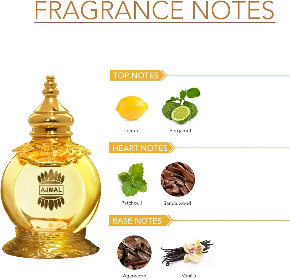 Ajmal Khofooq Cp 18ml 0.6 Fl.oz. & Mukhallat Al Wafa 12ml 0.4 Fl.oz.  And Aretha Eau De Parfum 50ml 1.6 Fl.oz. | Combo For Unisex - Image 3