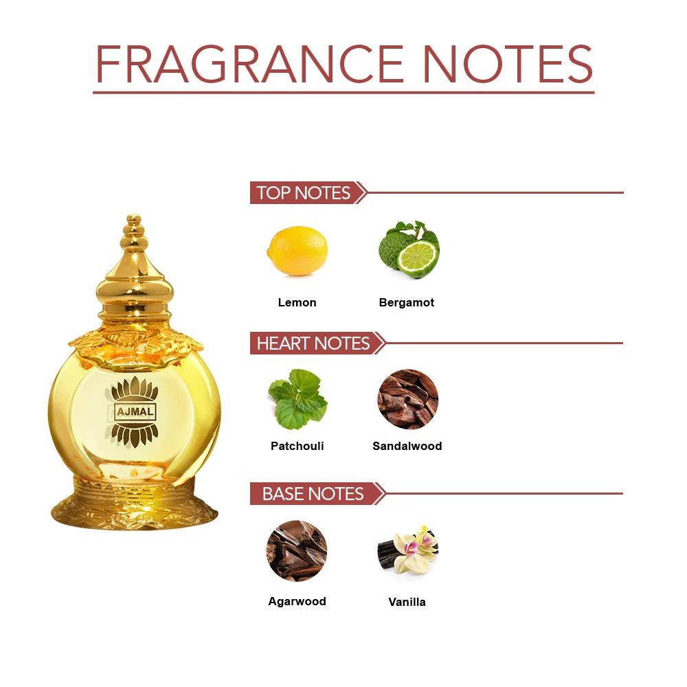 Ajmal Mukhallat Al Wafa Concentrated Perfume 12ml 0.4 Fl.oz. For Unisex | Free From Alcohol - Image 5