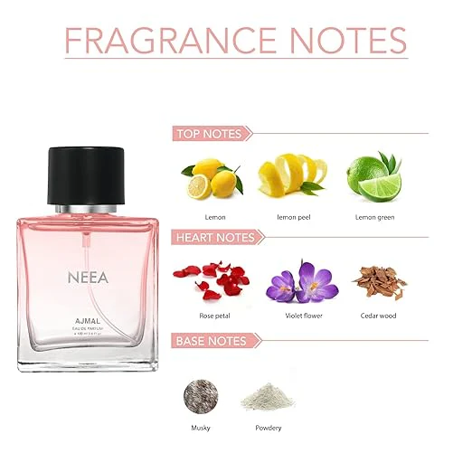 Ajmal Neea Eau De Parfum Floral Perfume 100ml 3.4 Fl.oz. | Casual Wear For Women. - Image 3