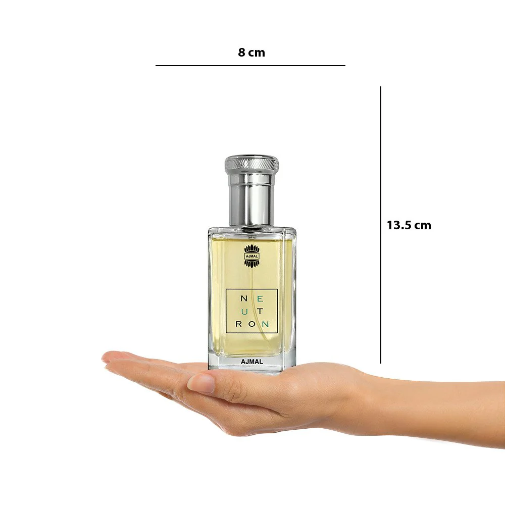 Ajmal Neutron Eau De Parfum 100ml 3.4 Fl.oz. Gift For Husband | Long Lasting Spray - Image 3