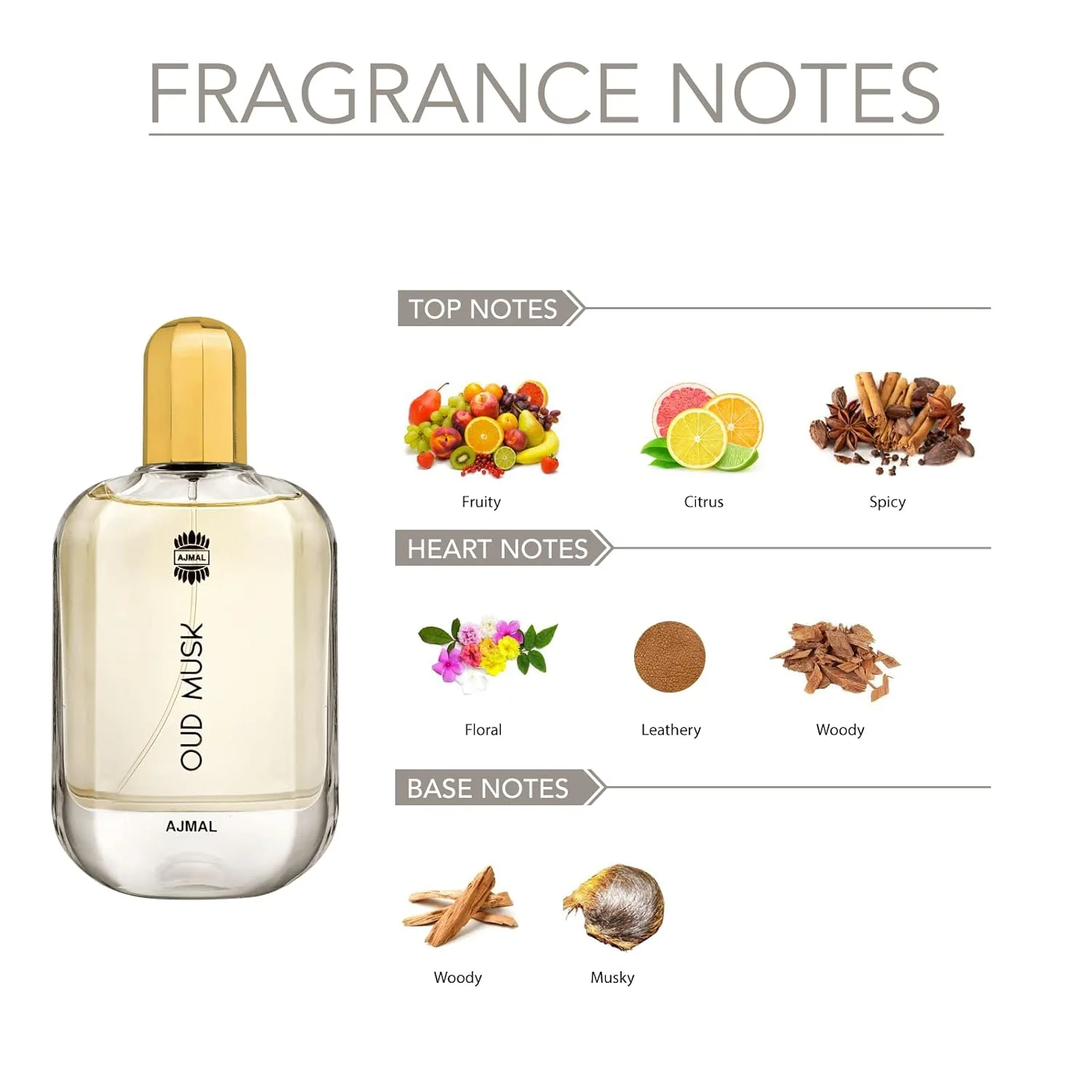 Ajmal Oud Musk Eau De Perfume 100ml 3.4 Fl.oz. Long Lasting | Gift For Men - Image 3