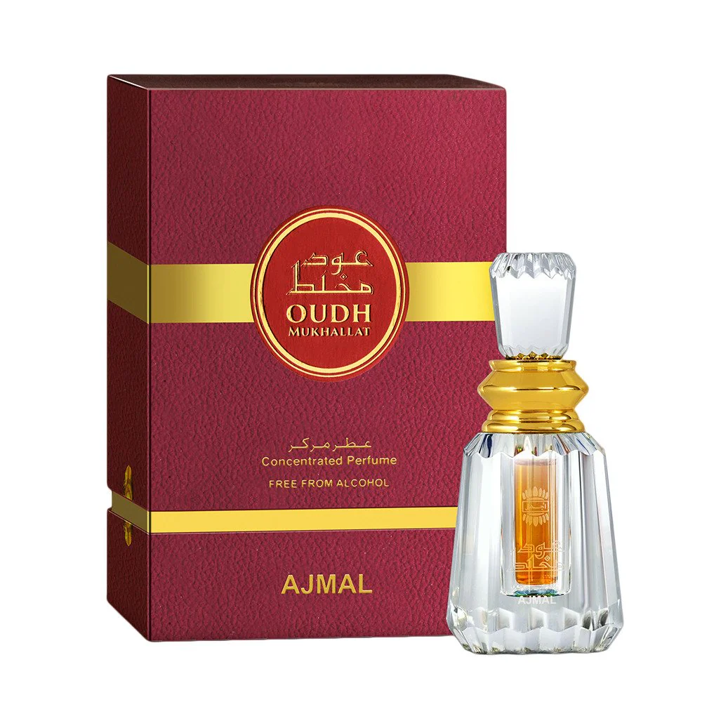 Ajmal Oudh Mukhallat Concentrated Perfume 6ml 0.2 Fl.oz. Gift For Men & Women | Alcohol Free - Image 2