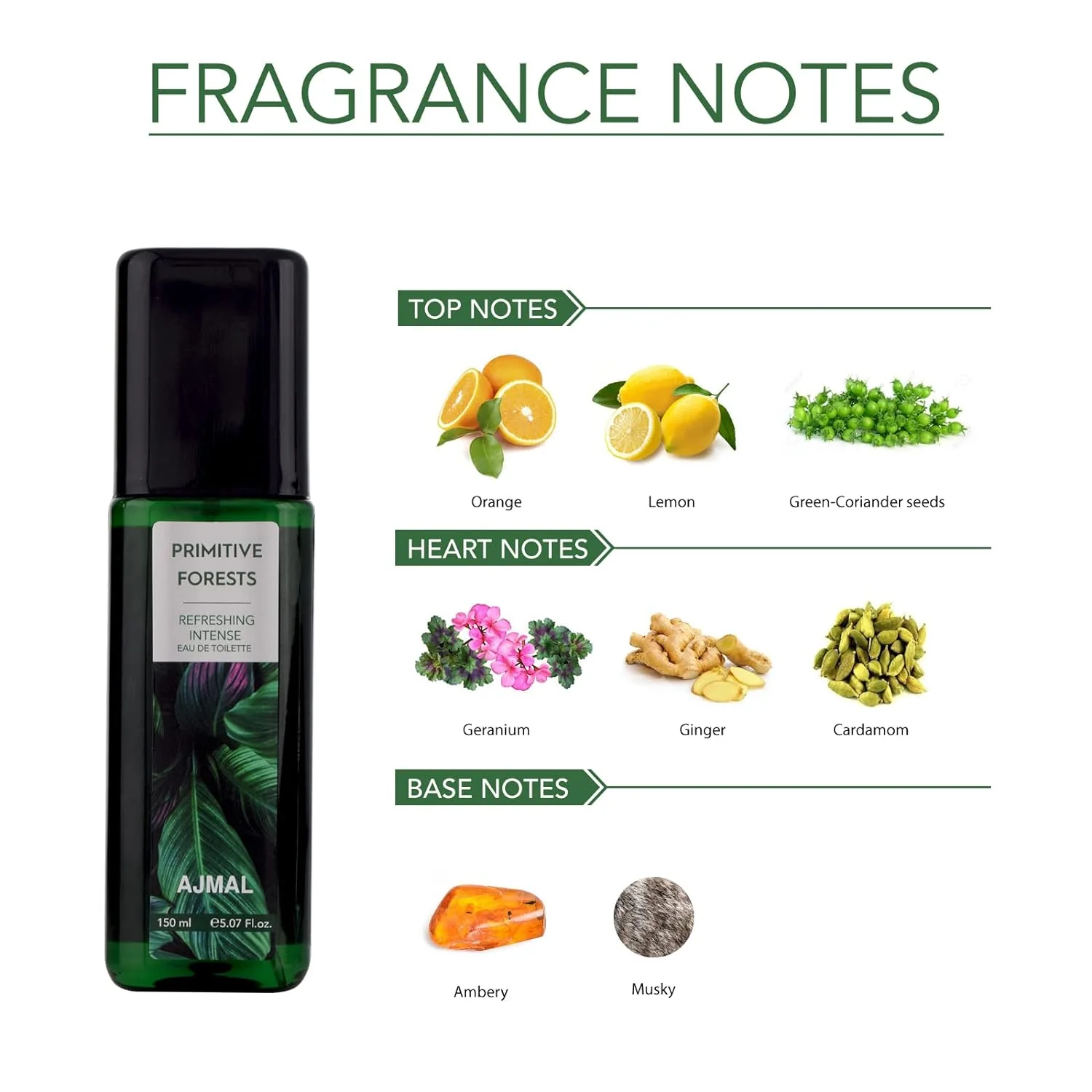 Ajmal Primitive Gift Forests Eau De Toilette Green Perfume 150ml 5 Fl.oz. Long Lasting | Gift For Men And Women - Image 2