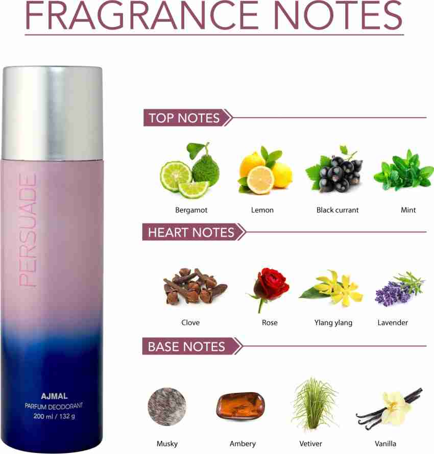 Ajmal Prose Eau De Parfum 50ml 1.6 Fl.oz. With Magnetize  & Persuade Deodorant 200ml 6.7 Fl.oz. Each X2 | For Unisex Combo Of 3 - Image 4