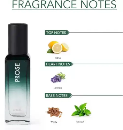 Ajmal Prose Eau De Parfum Fougere Perfume 20ml 0.6 Fl.oz. | Casual Wear For Men + 2 Parfum Testers - Image 3