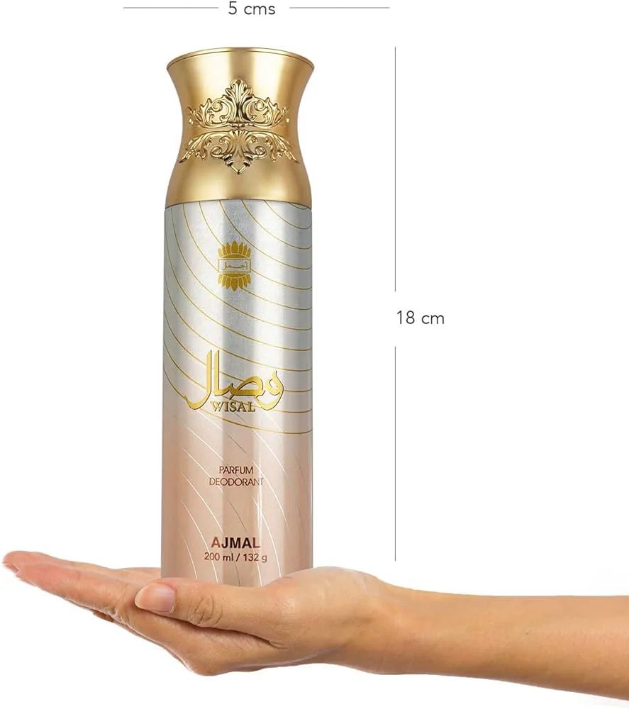 Ajmal Raindrops & Wisal Perfume Deodorant 200ml 6.7 Fl.oz. Each X2 & Aretha Eau De Parfum 50ml 1.6 Fl.oz. | For Men & Women - Image 2