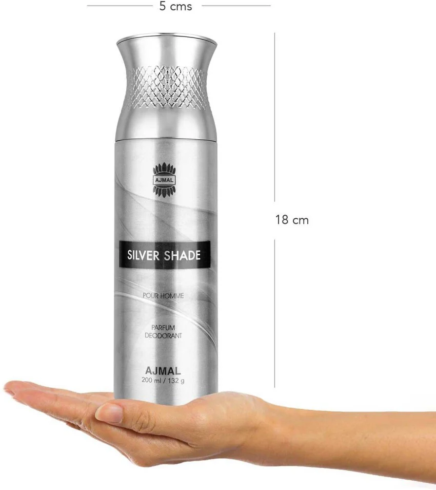 Ajmal Silvershade & Silvershade Deodorants Gift For Men Each 200ml 6.7 Fl.oz. & Aretha Edp 50ml 1.6 Fl.oz. For Women - Image 2