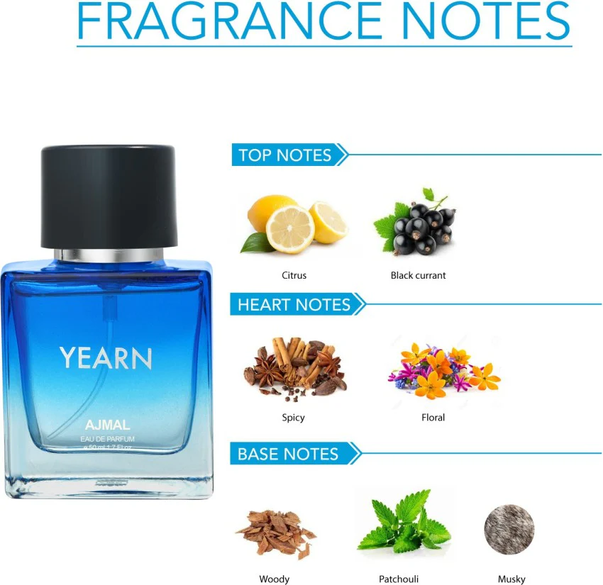 Ajmal Yearn Eau De Parfum 50ml 1.6 Fl.oz.  For Men & Captivate Deodorant 200ml 6.7 Fl.oz. For Unisex  | Combo Of 2 - Image 4