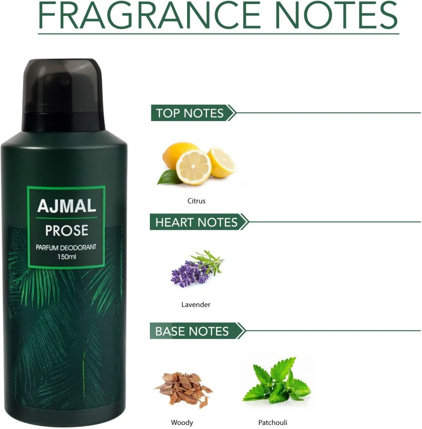 Ajmal Yearn Eau De Parfum 50ml 1.6 Fl.oz. & Prose Deodorant 150ml 5 Fl.oz. Casual Wear Gift For Men - Image 2