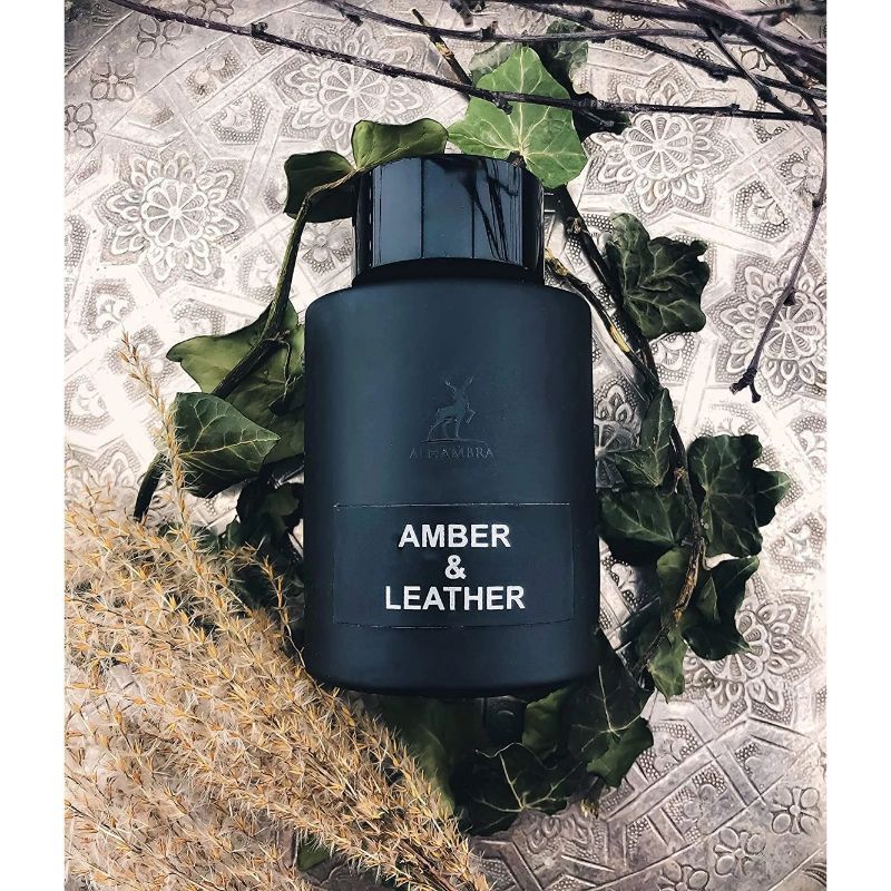 AMBER & LEATHER BY MAISON ALHAMBRA EAU DE PARFUM 100ML 3.4FL.OZ. UNISEX FRAGRANCE - Image 4