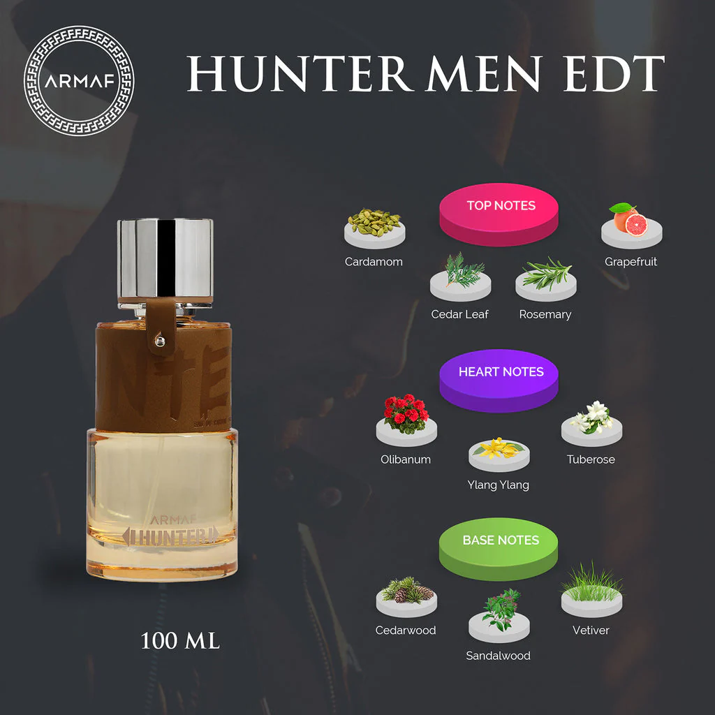 ARMAF HUNTER EAU DE TOILETTE FOR MEN 100ML 3.4 FL.OZ. - Image 7