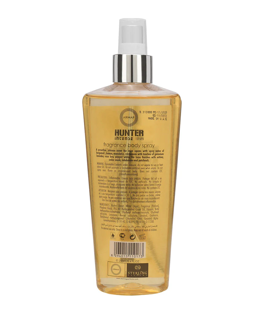 ARMAF HUNTER FOR MEN FRAGRANCE BODY SPRAY 250ML 8.4 FL.OZ. - Image 4