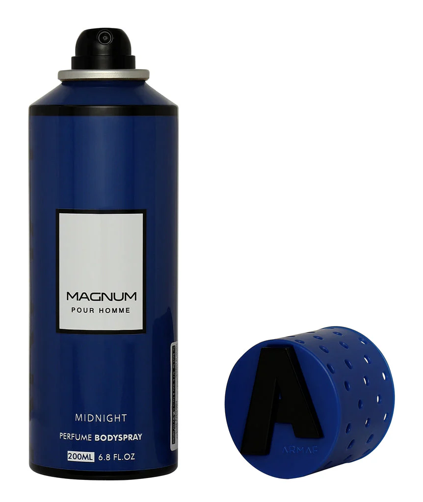 Armaf Magnum Pour Homme Midnight Perfume Body Spray 200ml 6.7 Fl.oz. Daily Wear Deo For Men | Long Lasting | Alcohol Free - Image 4