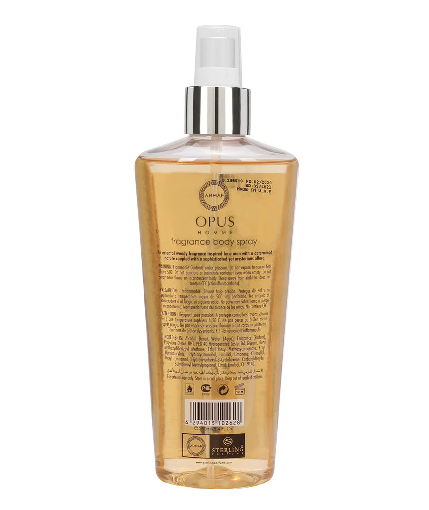ARMAF OPUS MEN MIST 250ML 8.4 FL.OZ. - Image 4