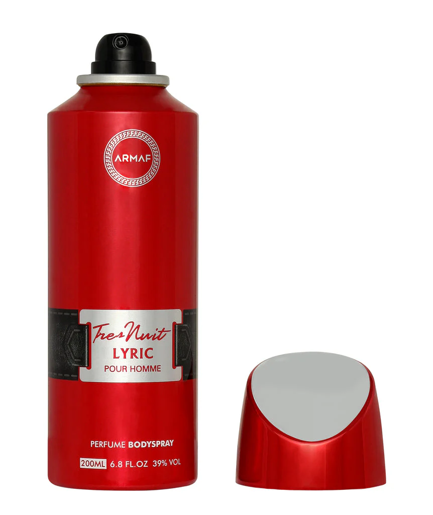 Armaf Tres Nuit Lyric Pour Homme Perfume Body Spray 200ml 6.7 Fl.oz. Daily Wear Deo For Men | Long Lasting | Alcohol Free - Image 3