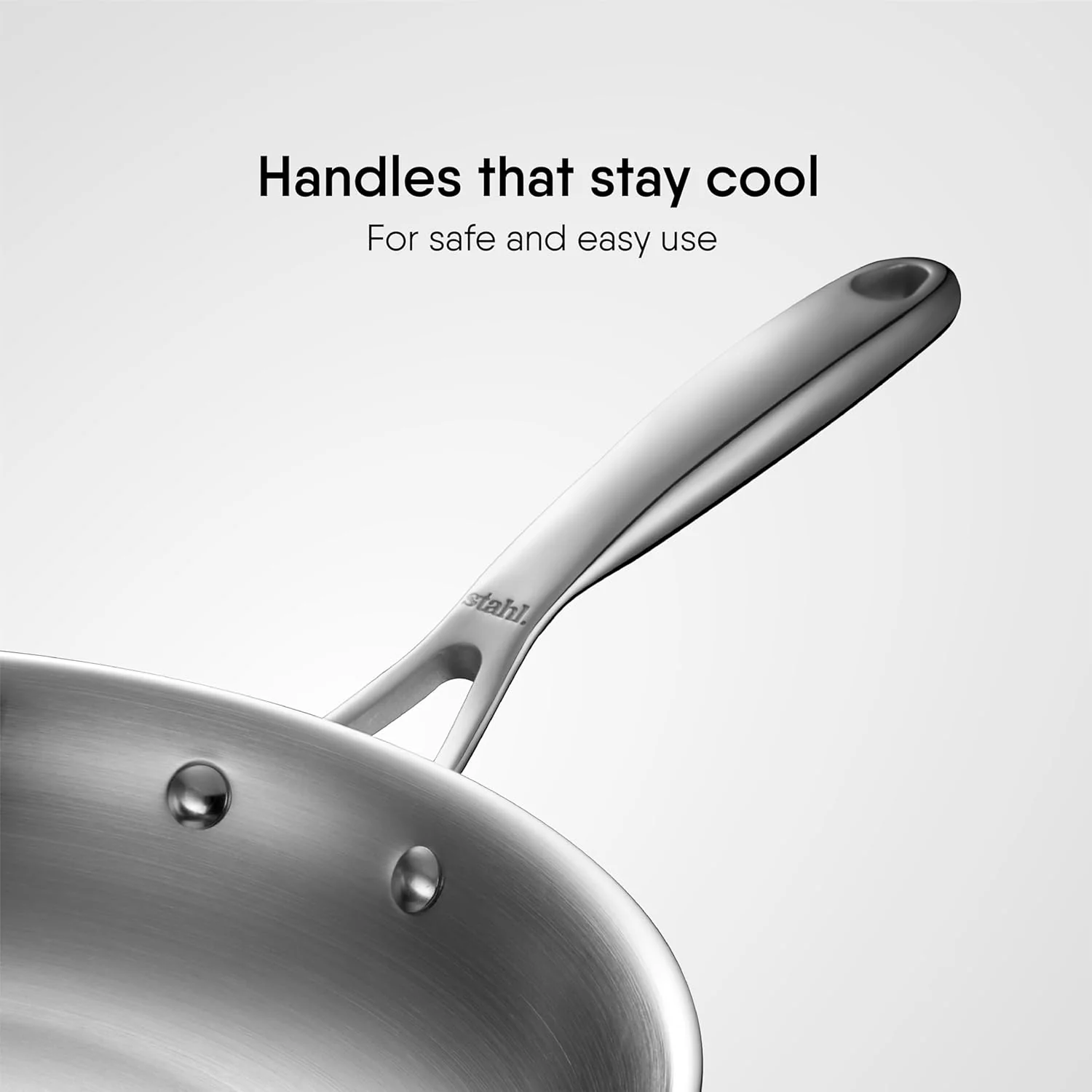 Artisan Triply Stainless Steel Fry Pan With Lid | Induction Base Frying Pan - 1.7 Liters, 22 Cm - Image 3