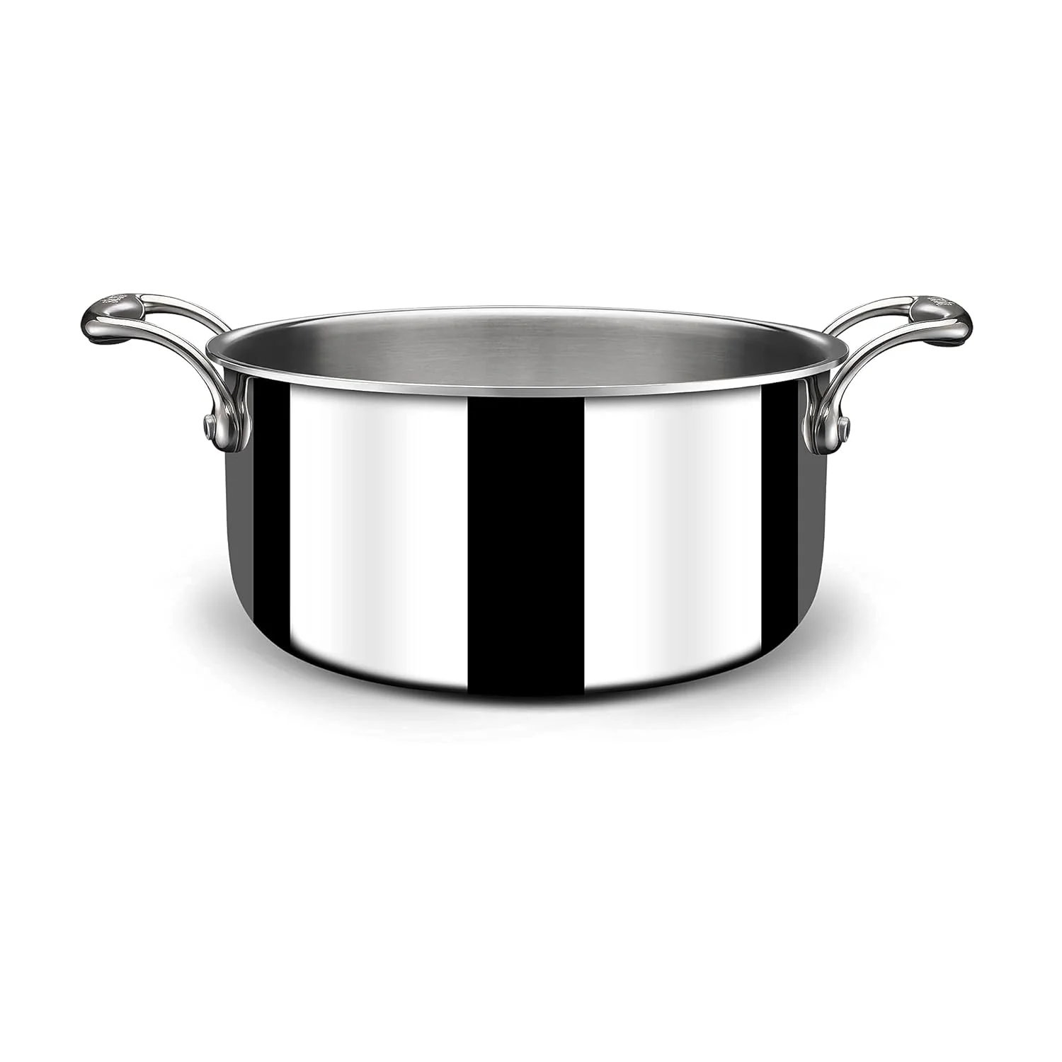 Artisan Triply Stainless Steel Sauce Pot Or Casserole With Lid | Induction Biryani Handi - 1 Liter, 14cm - Image 3