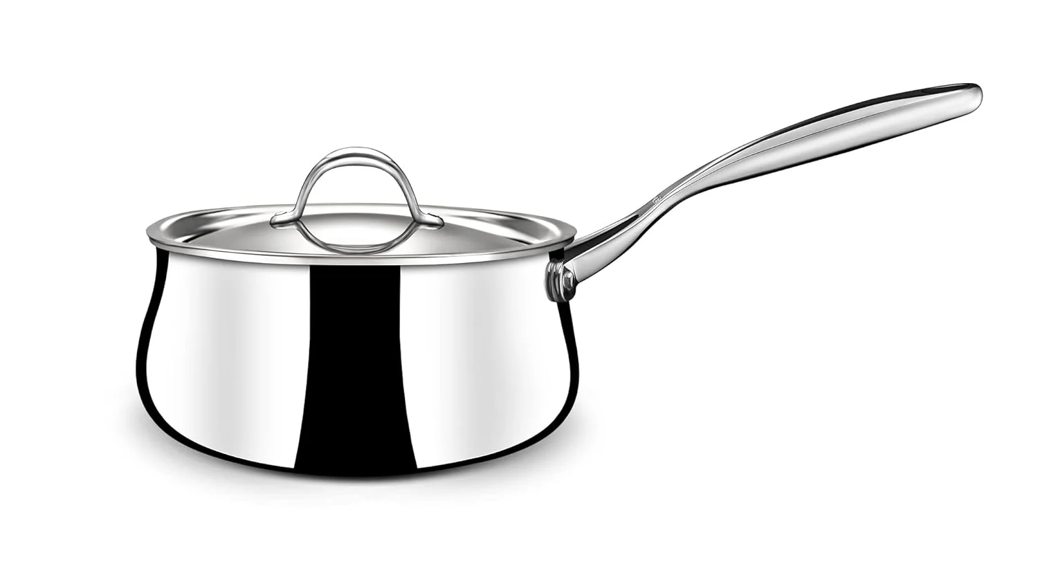 Artisan Triply Stainless Steel Saucepan With Lid | Sauce Pan Induction Base - Milk Pan Or Tea Pan - Mini Saucepan - Tea Pot | 1 Liter, 14 Cm - Image 3