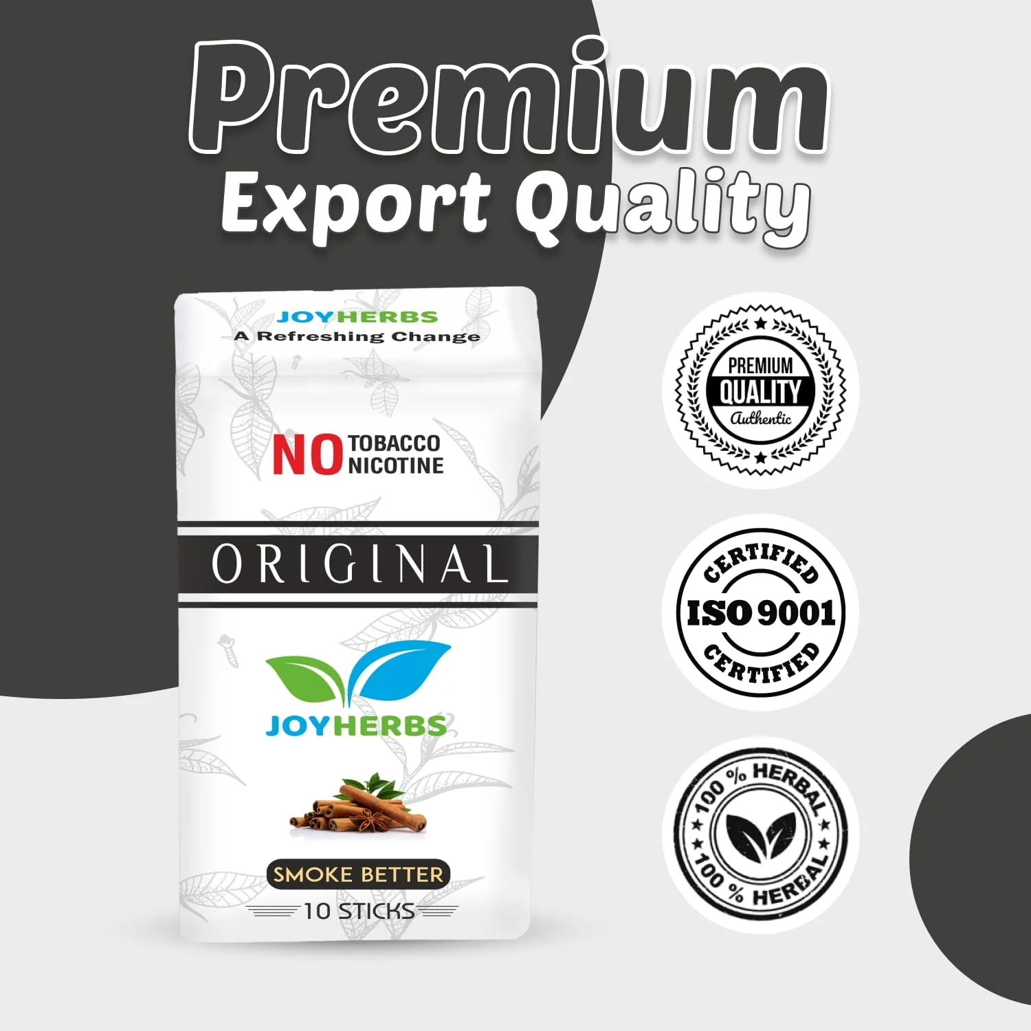 Ayurvedic Herbs Tobacco Alternatives | Non Addictive, Clove, Original & Mix Fruit Flavour Smoke 10 Sticks Each - Tobacco & Nicotine Free - Image 4